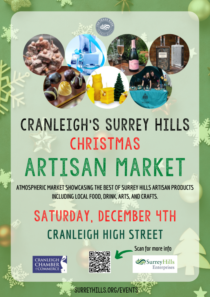 Cranleigh's Surrey Hills Artisan Market December 2021