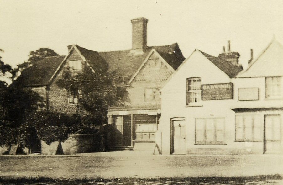 Black and white photograph of Ivy Hall Farmhouse before the retail frontage was added