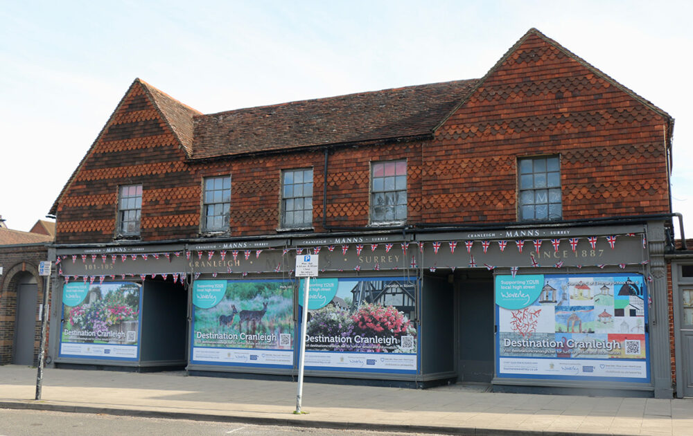 Photograph of the Manns Building in Cranleigh